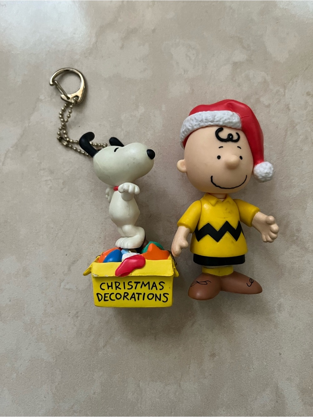 Peanuts Charlie Brown & Snoopy Holiday Figurine Pair — Yellow, Red, White, Black